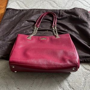 Kate spade sedgewick lane large phoebe braised plum leather bag